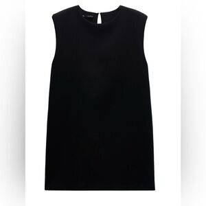 Zara Black Sleeveless Shift Dress